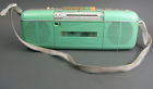 Qt-50 Gr Sharp Rare Vintage Cassette Radio With Carrying Strap