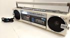 Qt-77 Qt77 Sharp Radio Dual Cassette Player For Read