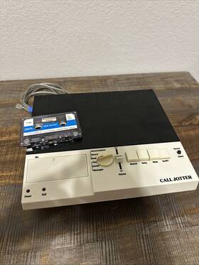 Cj-3000 Quasar Microsystems Rare Vintage Call Jotter Telephone Answering Machine Untested