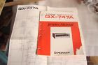 Qx-747a Pioneer Receiver Service Manual With Large Foldout Schematic