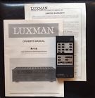 Rr-115 R-115 Luxman Stereo Receiver Remote Control Owners Manual Service Wow