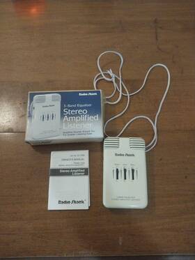 33-1094 Radio Shack Vintage 3-band Audio Equalizer Stereo Amplified Listener Works