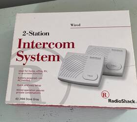 43-3104 Radioshack 040293153144 2 Station Intercom System Communication Wired Battery Power Radio Shack