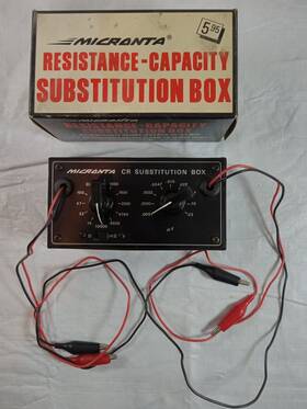 22-001 Radioshack Micronta Resistance Capacity Substitution Box Vtg Cat Capacitance