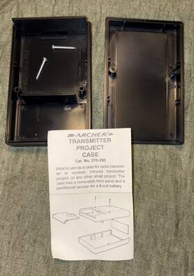 270-293 Radioshack Vintage Radio Shack Project Case Archer Plastic Transmitter 1x2.25x3.75