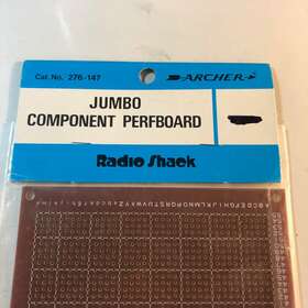 276-147 Radioshack Radio Shack Jumbo Component Perfboard #276-147 4 1/2 Inch X 6 1/4