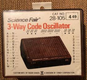 28-105 Radioshack Vintage - Radio Shack Science Fair 3-way Code Oscillator New Unopened
