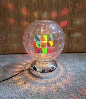42-3016 Radioshack Vtg Radio Shack Rotating Psychedelic Table Light Disco 1980 Working Rare