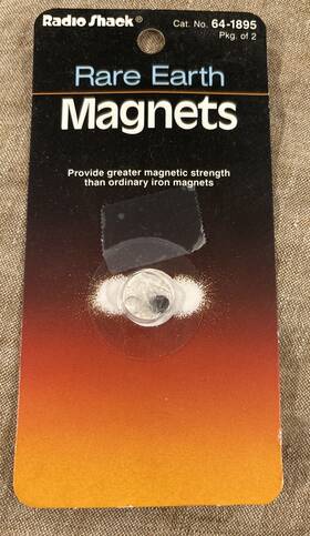 64-1895 Radioshack Radio Shack Rare Earth Magnets New Old Stock Nos Tandy