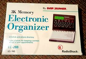 650-0740 Radioshack Radio Shack Rare Day Runner 3k Electronic Organizer/calculator Ec-288/65-740