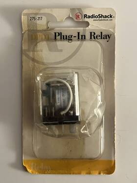275-217 Radioshack--archer--tandy Radio Shack Dpdt Plug-in Relay New Nos