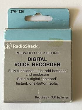 276-1326 Radioshack--archer--tandy Radio Shack Digital Voice Recorder Kit New Nos