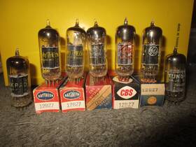 12bz7 Raytheon & Other 5 Nos Nib And 2 Free Radio Audio Tubes