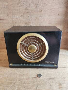 1079b Rca Victor Rc Tube Radio Am Brown Cut Cord Not Working Parts Usa Vintage