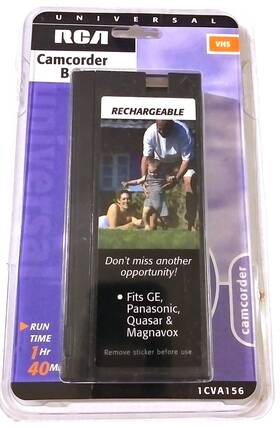 1cva156 Rca New - Rechargiable Vhs Camcorder Battery Pack 2001 Thompson Inc