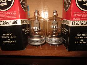 4-125a Rca 2 Mint Guarantee D Matched Nos Nib Ham Radio Tubes