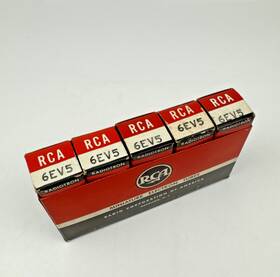 6ev5 Rca 5x Vacuum Tubes Nos In Box Vintage Tv Sweep Tube Untested Lot