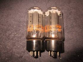 6l6gb Rca 2 Nos Testing Tall Bottle Black Plate Mcintosh Audio Tubes