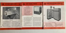 B.3010 Rca Three Vintage 1960 Sales Catalogs For Tv Broadcast Station Studio Equipment