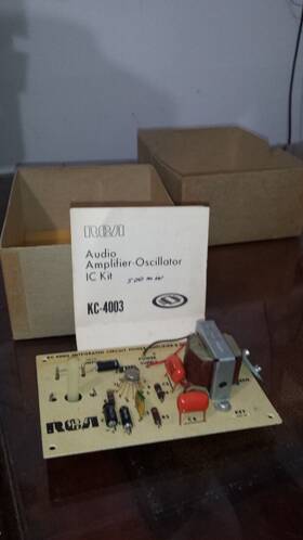 Kc-4003 Rca 1969 Audio Oscillator-amplifier Ic Kit Kd2115 Transformer Df108a