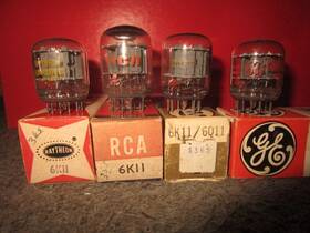 6q11 Rca & Other 6d10 3 Nos Nib And 6k11/6q11 1 Radio Audio Tubes