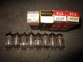 6eu7 Rca & Other 12 Nos Nib To Strong And Guitar Audio Tubes