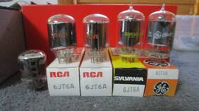6jt6a Rca & Other 4 Nos Nib And 1 Free Loose Ham Radio Tubes