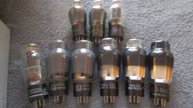 6l6ga Rca & Other 9 Nos Testing And 6l6g Radio Audio Tubes