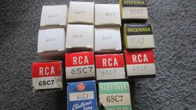 6sc7 Rca & Other 14 Nos Nib To Strong And Guitar Audio Tubes