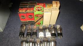 Vt-67 Rca & Other 18 Nos Nib To Strong And Type 30 St Globe Radio Audio Tubes