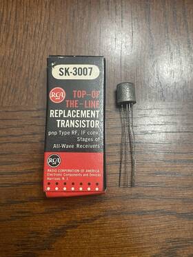 Sk3007 Rca Transistor - Vintage New Old Stock In Box