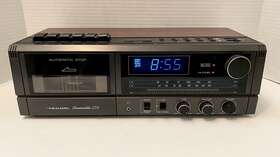12-1563 Realistic Vtg Chronosette 256 Clock Radio Am/fm Stereo Cassette Deck - Tested