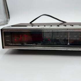 Chronomatic-257 Realistic Chronomatic Am/fm Digital Alarm Clock Radio Red Led Display