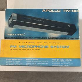 Fm-90 Realistic Vintage Apollo Fm Wireless Microphone System Japan Nos