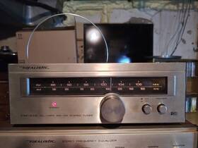 Tm-102 Realistic Tm-108 Tested And Working Vintage Silver Small Am/fm Radio Tuner