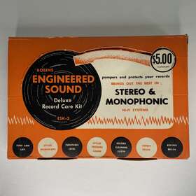 Esk-3 Robins Industries Vintage Engineered Sound Deluxe Record Care Kit Usa For Parts Only