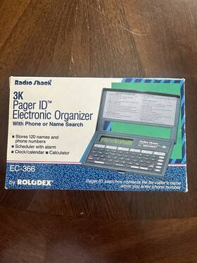 Ec-366 Rolodex 3k Id Electronic Organizer With Phone Or Name Search. By