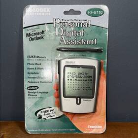 Rf-8110 Rolodex Electronics Vintage Touch Screen Personal Digital Assistant