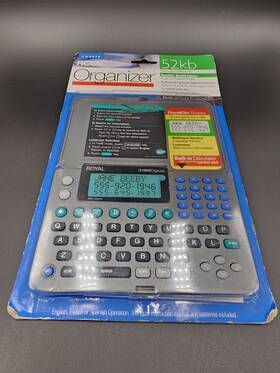 Dm2070 Royal Vintage Organizer 52kb Electronic Planner Nib 90s Palm Type Plan Pad