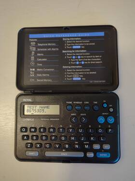 Dm70plus Royal Vintage Personal Organizer 1kb Tested Works Great