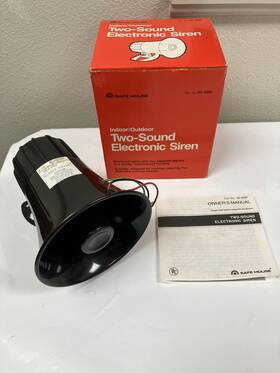 A-6900 Safe House 49-488f Two Sound Electronic Siren Alarm Horn Made For Radio Shack