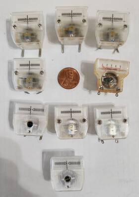 701283-11 Sansui Tmc7313 Lot Vintage Miniature Meter Japan