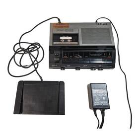 Trc7050 Sanyo Vintage Memo Scriber Transcribing Machine And Fs-53 Foot Control Pwr