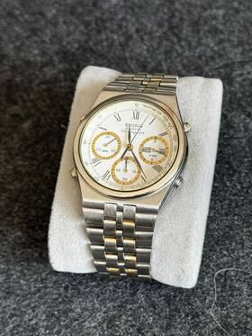 7a38-7298not Seiko 7a38-7289 Chronograph Watch Working / For Parts. See Description