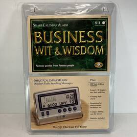 Df-4452c Seiko Smart Calendar Alarm Sii Business Wit Wisdom Famous Quotes Lcd Vintage 98