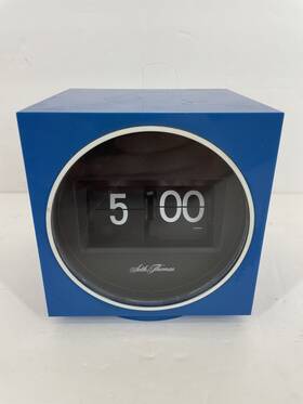 0854-000 Seth Thomas Vintage Speed Read Cube Lite Blue Flip Clock Model Japan