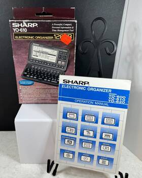 Yo-600 Sharp 074000014442 Vintage Electronic Organizer - 620 Manual Only In Original Box