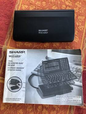 Oz-630 Sharp 0z-630 Wizard 256k Electronic Organizer-backlight-manual-gently Used Works