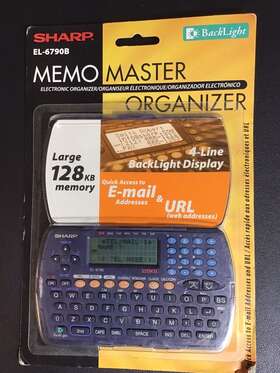 El-6790b Sharp Large Memomaster Multi Function Electronic Organizer 128kb Nip