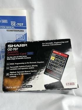Oz-7000 Sharp Oz-707 Scientific Computer Card Use With Series Wide Range